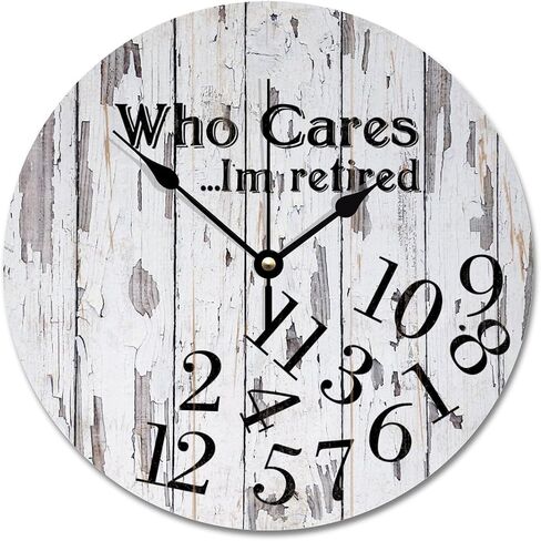ArogGeld Modern Large Wall Clock Whatever with Numbers Wood Clock 10 Inch Silent Color in Saudi Arabia