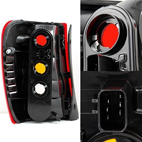 AKKON - For Jeep Grand Cherokee Red Amber Tail Lights Brake Lamps Driver Left + Passenger Right Replacement Pair in Kuwait