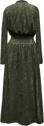 Plus Size Retro Soft Ice Velvet 1930-40's Hostess Dressing Gown Robe w/Attached Belt in Kuwait