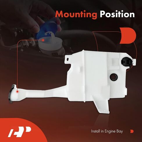 A-Premium 8531533300-PFM Front Washer Fluid Reservoir Compatible with Select Toyota/Lexus Models - Camry 2007-2011, ES350 2007-2012, with (Washer Pump/Filler Neck/Cap/Hose/Bracket/Grommet) in Saudi Arabia