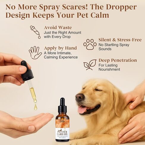 رذاذ تكييف معطف الحيوانات الأليفة للكلاب والقطط-Detangler Natural و Deodorizer مع زيت جوز الهند وجوجوبا-خالٍ من الكحول ، غير سامة ، رائحة فاكهة-إجازة ضبابية للفراء اللامع اللامع in Kuwait