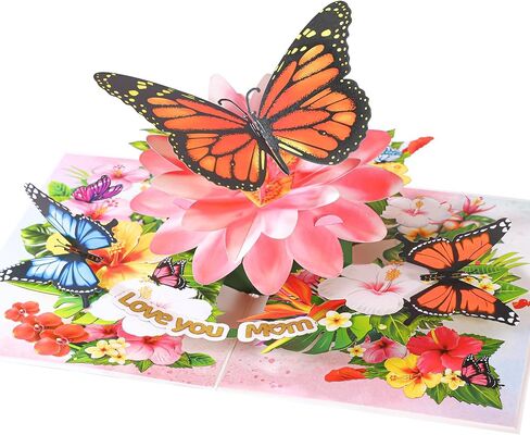 Humming Bird Mothers Day Card, 3D Purple Orchid Birthday Card For Women, Mom, Ideal Gift for Birthday, Mothers Day, Thank You, Thinking of You, All Occasion for Mother, Her, Sister, Grandma, Daughter in Kuwait