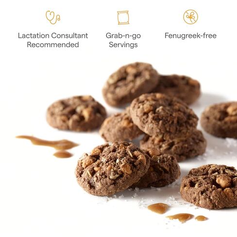 Munchkin Milkmakers Lactation Cookie Bites ، الكراميل المملح للشوكولاتة ، 10 CT in Saudi Arabia
