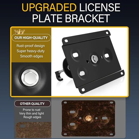 Anti-Theft License Plate Holder Compatible with Tesla 2012-up Model S and 2015-up Model X, Front Grille License Plate Bracket Mounting Kit, No Drill Bumper Frame in Saudi Arabia
