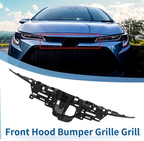 X AUTOHAUX No.5311402510 Front Inner Hood Bumper Grille Grill for Toyota Corolla LE 2020-2022 Front Inner Bumper Kidney Grille Grill Black in Saudi Arabia