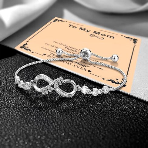 iJuqi Mother's Day Gifts for Mom from Daughter Son - Love Heart Mother Bracelets Birthday Christmas Valentine's Day Gifts in Kuwait
