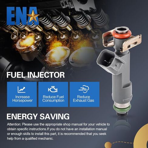 ENA 12 Holes Fuel Injectors Compatible with Chevy Malibu HHR Pontiac G6 2.2L 2.4L L4 2009 2010 2011 2012 Replacement for FJ1064 12613163 12613412 Set of 4 in Saudi Arabia
