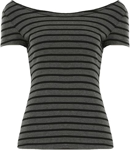 Women Stripe Off Shoulder Long Sleeve Grunge Shirt Tops Y2K Graphic Aesthetic Gothic T Shirts Vintage Tee Fall Clothes in Saudi Arabia