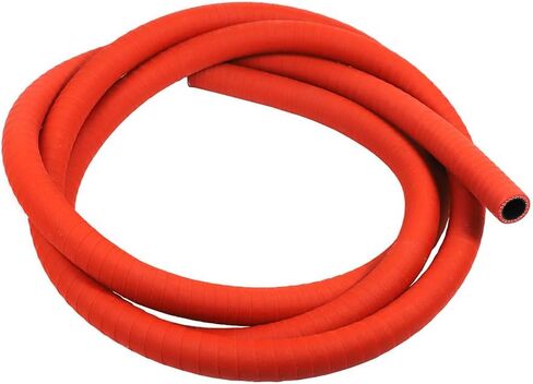 طول 5 أقدام TMKOOL 3-ply مقوى 10 مم 3/8 "معرف المبرد برودة خرطوم عالي الأداء السيليكون مخطوط أنبوب مقرن (أحمر 10 مم) in Kuwait