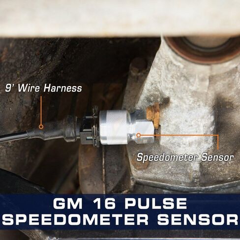 GlowShift 16 Pulse Speedometer Sensor Adapter Compatible with GM & Mopar Transmissions - Converts Transmission Mechanical Signal to Electronic for Aftermarket Speedometer Gauge in Saudi Arabia