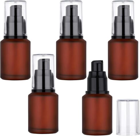 Segbeauty 1oz زجاجات سفر زجاجية مجمعة لأدوات النظافة باللون المختلط ، 3 حزمة سفر فارغ حاوية غسول زجاجة الزجاجة ، 30 مل حاويات مستحضرات مضخة مكياج صغيرة 30 مل قابلة لإعادة التعبئة in Kuwait