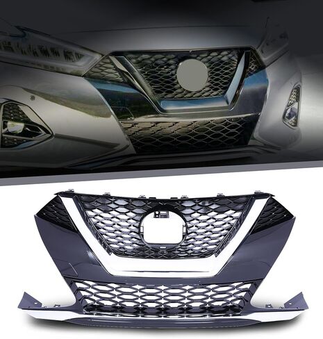 شواية مصبغة أمامية مع تقليم الكروم مع مصابيح الضباب LED متوافقة مع 2019-2021 نيسان ماكسيما in Kuwait