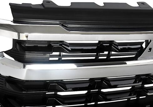Chrome Front Grille Compatible with 2022 2023 2024 Chevy Silverado 1500 LTZ Style Grill Assembly Replace For 85516947 in Saudi Arabia