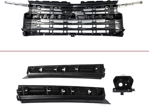 Chrome Front Grille Compatible with 2022 2023 2024 Chevy Silverado 1500 LTZ Style Grill Assembly Replace For 85516947 in Saudi Arabia