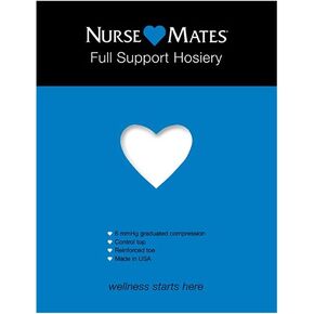 Nurse Mates Graduated Compression Full Support Pantyhose | 6 mmHg | Reduce Leg Fatigue | Re-Inforced Toes | 1 Pair |
