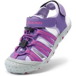 DREAM PAIRS صنادل صيفية للأولاد والبنات الصغار/الأطفال الصغار/الأطفال الكبار في الهواء الطلق