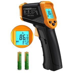 Infrared Thermometer Gun Digital Laser Temperature Gun -58℉ to 1112℉(-50℃ to 600℃) Adjustable Emissivity IR Temp Gun for Cooking,BBQ,Food,Pizza,Meat,Grill,Griddle,Oven,Engine(not for Humans) in Kuwait
