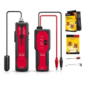 Underground Wire Locator, Underground Wire Tracer Tone Generator Kit with Earphone Cable Tester for Locating Pet Fence/Electrical/Breakage Cables/Wall-Through Cables, Metal Pipes NF-817