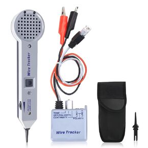 Tone Generator Kit, Wire Tracer Circuit Tester, 200EP High Accuracy Cable Tester, Tone and Probe Kit, Line Finder, Wires Tone Tracer, Variable Tone Generator for Network Cable Collation