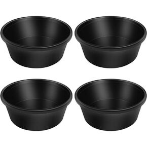 4pcs Rubber Feeder Pan, 4 Quart Durable Rubber Feed Pan, Resistant Horse Feed Bucket Rubber Bowl Horse Feeder, Suitable for Horses Goats Chicken Cats Dogs Dust Bath Container Animal Feeding