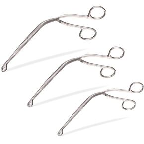 Magill Forceps 6" + 8" + 10" (Infant + Child + Adult) ENT Anesthesia Instruments EMT EMS Supplies, Long Forceps, Stainless Steel Medical Supplies