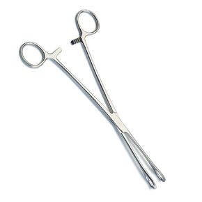 Graham-Field 2734 Grafco Foerster Sponge Forceps, Curved & Serrated Tips, 9.5" Length