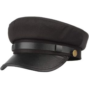 Chauffeur Hat for Men Women, Classic Vintage Captain Hat Newsboy Cap Costume Hats