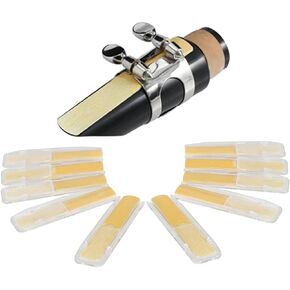 10PCS Clarinet Reeds for Clarinet Beginner and Intermediates Strength 2.5