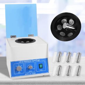 50ml x 6 Desktop Lab Centrifuge Machine 4000rpm Electric Centrifuga Machine w/Timer & Speed Control 110V Centrifugadora De Plasma for Plasma PRP Blood PRP