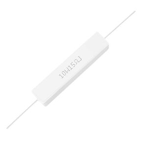 Chanzon 10pcs 10W Ceramic Cement Resistor 1 Ω ohm ±5% Tolerance Wirewound Induction 1R