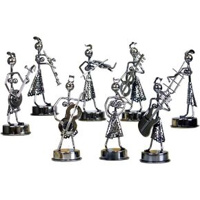 Little Iron Art Musician Creative Men/Women Music Band Crafts Home Office Desk Decoration Birthday Gift 8 Pack (Woman)