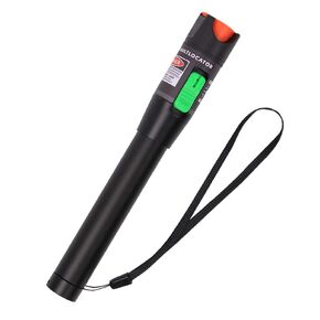Fiber Visual Fault Locator 30mW 30KM, VFL Fiber Optic Cable Tester Meter, Red Light Pen Tester Adapt LC/FC/SC/ST Interface, Fiber Network Cable Test Kit Fiber Light Source Testers(Aluminum)