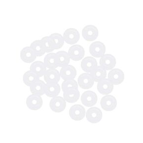 uxcell Silicone O-Rings, 5mm OD 2mm ID 1.5mm Width VMQ Seal Gasket for Compressor Valves Pipe Repair, White, Pack of 30