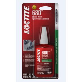 LOCTITE 680 High Strength Bearing Mount For Relaxed Fits, O.E.M. Specified, Anaerobic, High Strength, Medium Viscosity, Slip Fit Assemblies | 36 ml. Bottle (PN: 2301375)