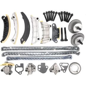 9-0753S Timing Kit Engine Timing Chain Kit for Cadillac CTS SRX STS GMC Acadia Chevy Equinox Malibu Traverse Buick Allure Enclave LaCrosse 2.8L 3.0L 3.6L DOHC 24V Replace # 9-0753S