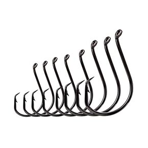 YVUDW Circle Hooks Saltwater Fishing Hooks Catfish Hooks Fish Hook for Catfishing 100 Pack Sport Circle Hook Offset Fishing Hooks 8 Sizes