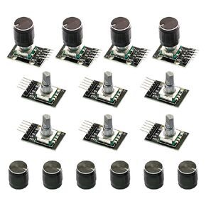 10Pack KY-040 Rotary Encoder Module 360 Degree Rotary Encoder Module with Knob Cap for Arduino