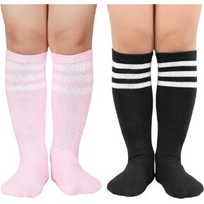 American Trends Girls Soccer Socks Toddler Knee High Socks Boys Dress Socks Sports Stocking for Kids
