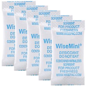 Silica Gel Packets, 0.5 Gram 200 Silica Packets, Food Grade Dessicant, Dessicant Packs, Silica Gel for Food, Moisture Packets for Food Storage