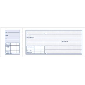 Adams Money Receipt Book With Stub, 5 15/16in. x 2 3/4in., Pack Of 5