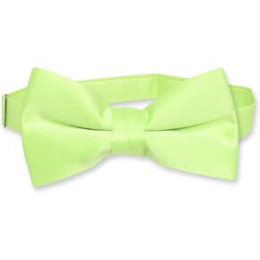 Vesuvio Napoli BOY'S BOWTIE Solid LIME GREEN Color Youth Bow Tie