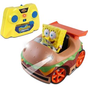NKOK Remote Control Krabby Patty with Spongebob Vehicle, Full Function RC Vehicle, Working Lights, Has Radio Control & Turbo Boost, Great Item for Kids, Ages 6 and up