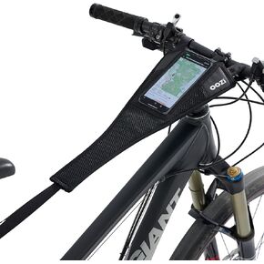 Bike Sweat Guard Bicycle Trainer Sweat Net with Phone Pouch Bike Frame Protector Bike Sweat Catcher for Indoor Cycling Training