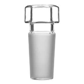 StonyLab Glass Hex Head Hollow Glass Stopper, Hexagonal Head Glass Hollow Stopper for 14/20 Outer Joint Glass with Closed Bottom (14/20 Joint, 1 Pack)