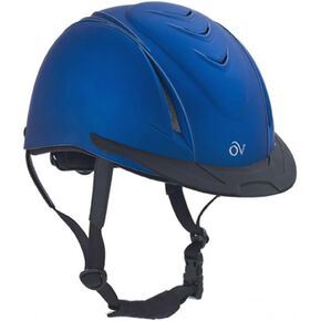 Ovation Adults' Equestrian Horse Riding Lightweight Comfortable Adjustable Low-Profile Metallic Schooler Helmet
