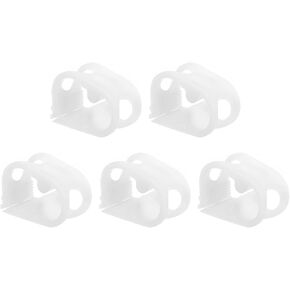 مشابك أنابيب بلاستيكية من uxcell، 5 قطع 1/4 "-1/2" أنبوب OD مشبك أنبوب قابل للتعديل مختبر قرصة صمام التحكم في التدفق خرطوم المشبك in Kuwait