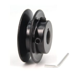 Zeberoxyz AK30 Single Groove Web Sheaves,3.0" OD 5/8" Bore V-Belt Sheave Cast Iron for V-Belt (5/8"Bore-3"OD, 1 Groove)