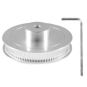 80T Pulley Synchronous Wheel 5mm Bore GT2 Timing Belt Pulley 80 Teeth Compatible with Voron 2.4 3D Printer 6mm Width Belt Silver