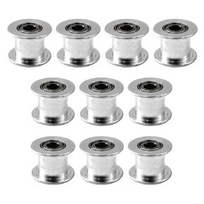 GT2 Idler Pulley Timing Belt Pulley 20 Teeth 5mm Bore for 3D Printer CNC 10mm Width Belt Pack of 10
