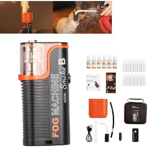 آلة دخان مولد الضباب من LENS GO مع عبوات سوائل إضافية 12 * 12 مل، جهاز تحكم عن بعد، ضفدع لاسلكي محمول باليد للتصوير الفوتوغرافي وتأثيرات المسرح والأحداث الخارجية ومصوري الفيديو ومنشئي المحتوى in Kuwait